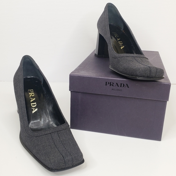 Prada Shoes - Prada Calzature Donna In Tessuto Pumps 37 (7 B)